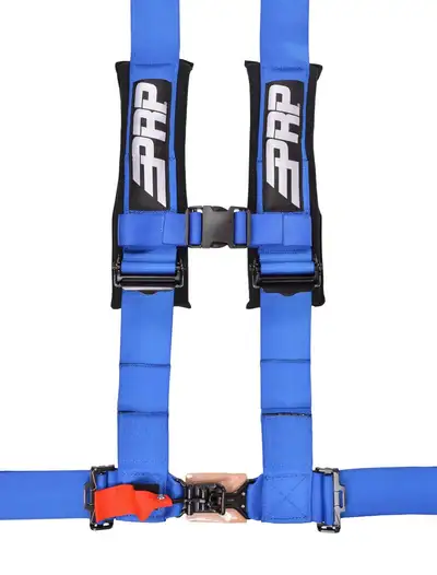 PRP 4.3 Harness 4 point Harness with 3 inch Belts Blue PRP Seats