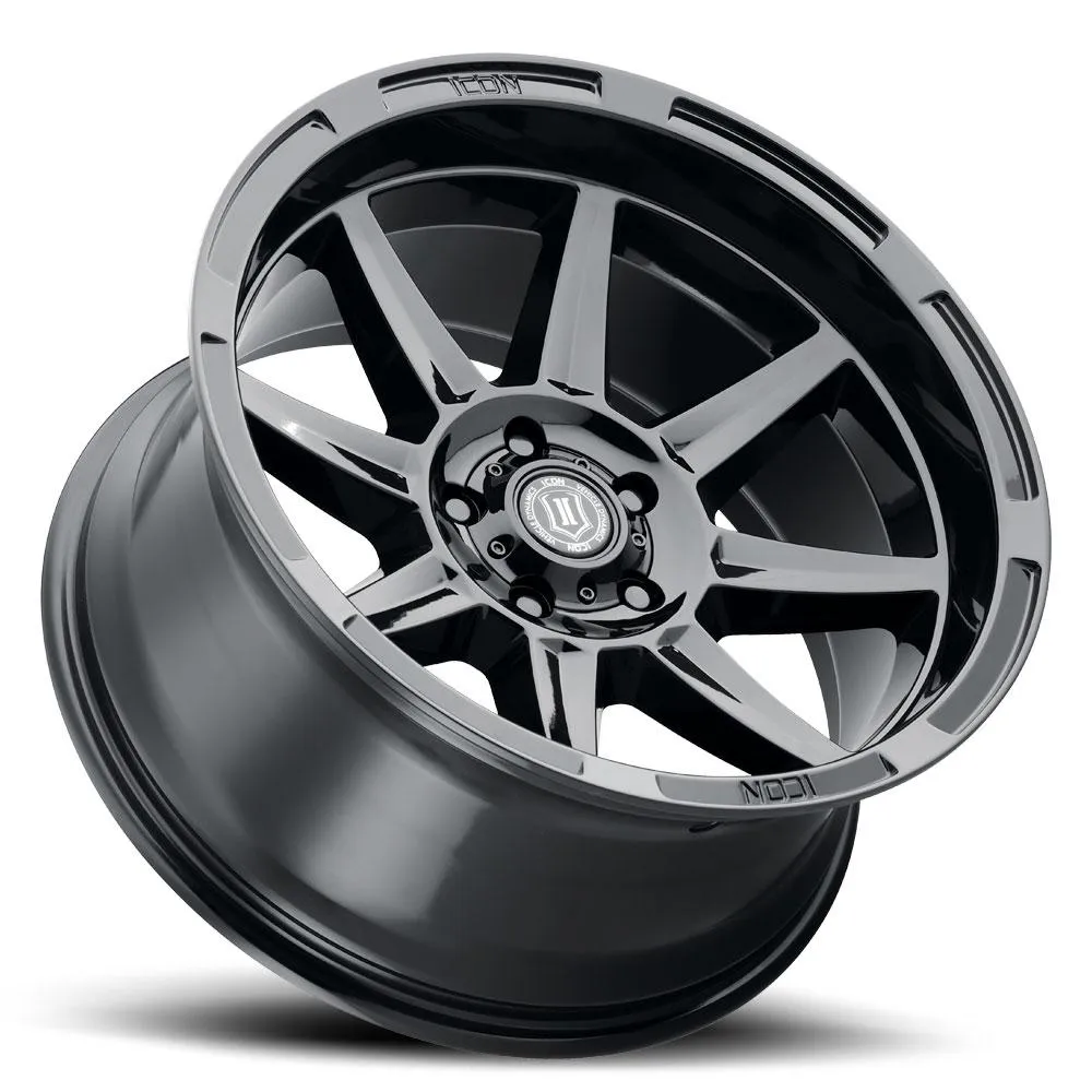 ICON Alloys Bandit, Gloss Black, 20 x 10 / 6 x 135, -24mm Offset, 4.5" BS product image