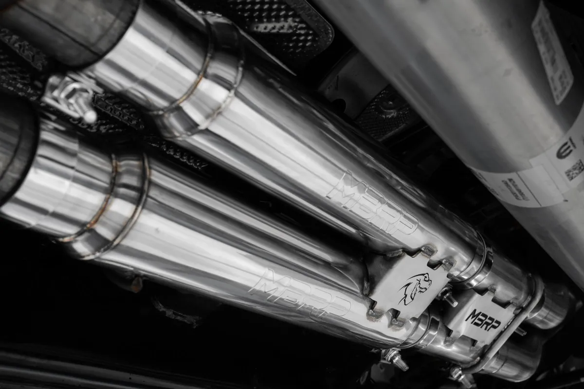 2021-24 RAM Trx T304 Stainless Steel 3 Inch Cat-Back Dual Split Rear With Carbon Fiber Tips Race Version Exhaust System Mbrp product image