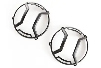 Rugged Ridge Rugged Ridge Elite Headlight Euro Guards, Black - JK