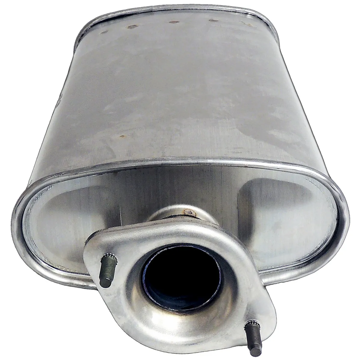 Crown Automotive Jeep Replacement E0021456 Muffler w/ Flange for 00-06 TJ Wrangler w/o Unlimited Pkg. w/ 4.0L or 2.4L Eng. product image