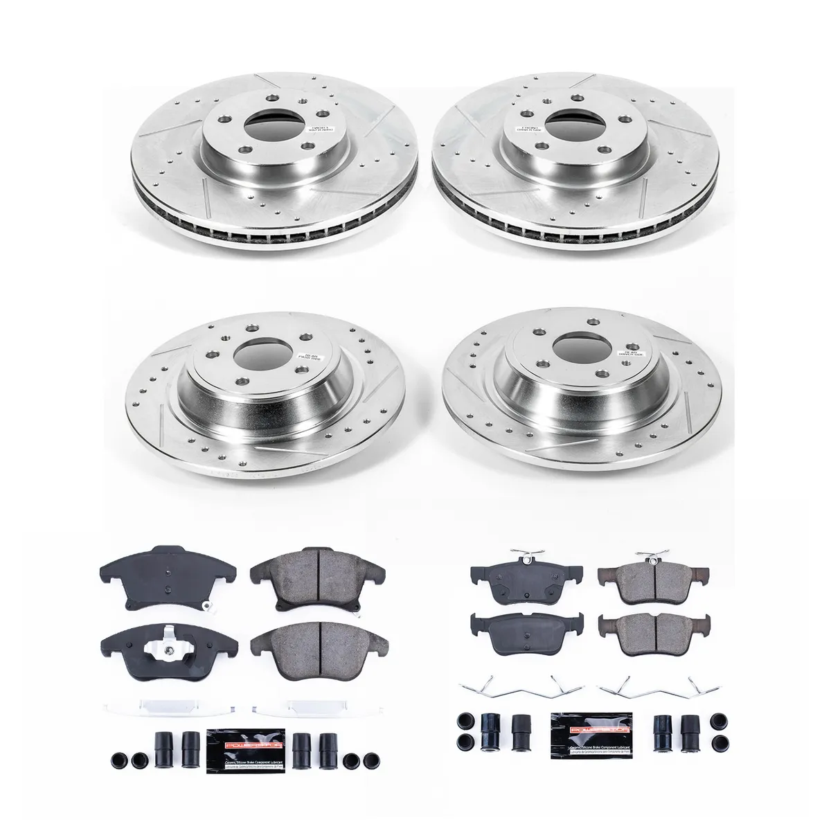 Z23 Evolution Sport Upgrade Kit: Drilled/Slotted Rotors; Carbon-Fiber Ceramic Pads W/Hardware product image