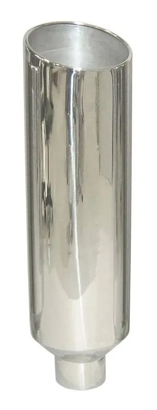 Exhaust Stack Pipe 5 in OD x 10 in OD x 36 in L 10 in Tip Clamp On Hardware Not Incl Polished 304 Stainless Steel Pypes Exhaust product image