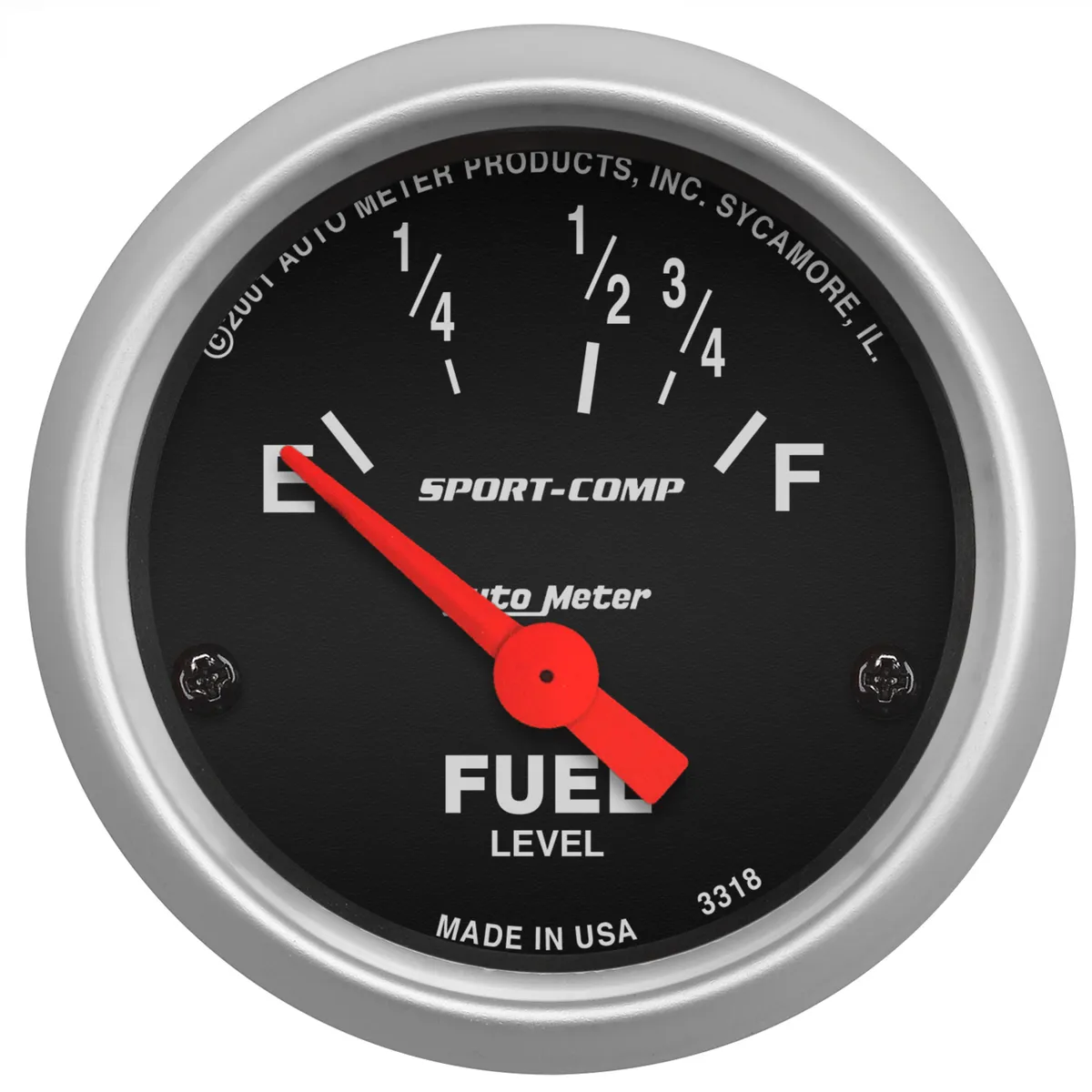 Gauge, Fuel Level, 2 1/16", 16OE to 158OF, Elec, Sport-Comp product image