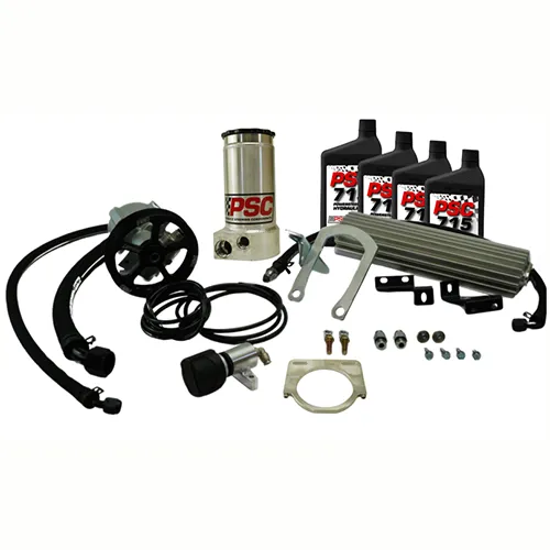 PSC Motor Sports PSC Power Steering Pump Reservoir and Cooler Kit for SG061R 1996-2001 Jeep Cherokee XJ with 4.0L inline 6cyl motor