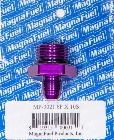 Magnafuel Racing Fuel Systems #6 to #10 O-Ring Male Adapter Fitting