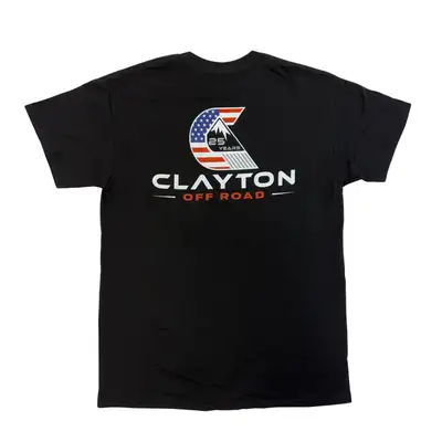 Clayton Off Road Clayton Off Road Inc. USA Logo T-shirt