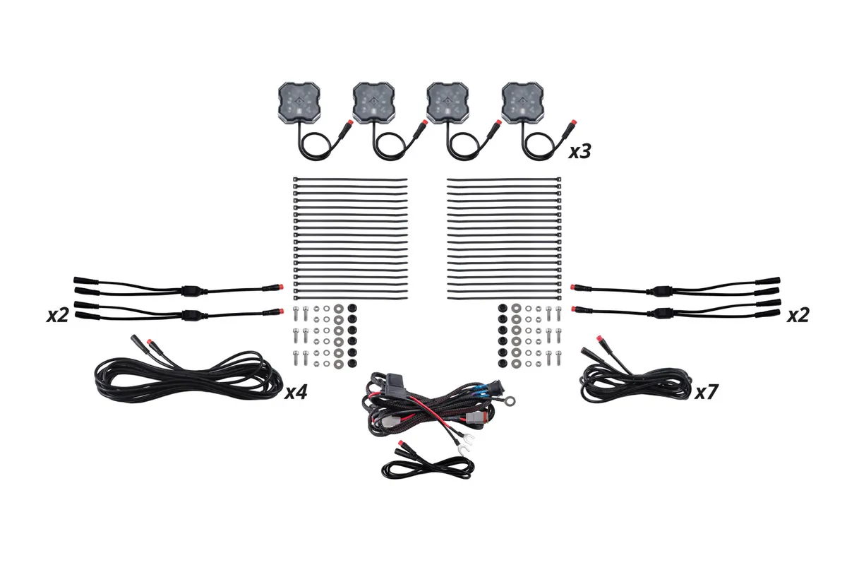Diode Dynamics - RGBW Rock Light Installer Kit (12-pack) product image