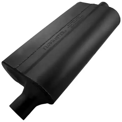 Flowmaster 50 Series Delta Flow Muffler 2.00in IN (O) / OUT (C): ea 16 Gauge Aluminized Steel