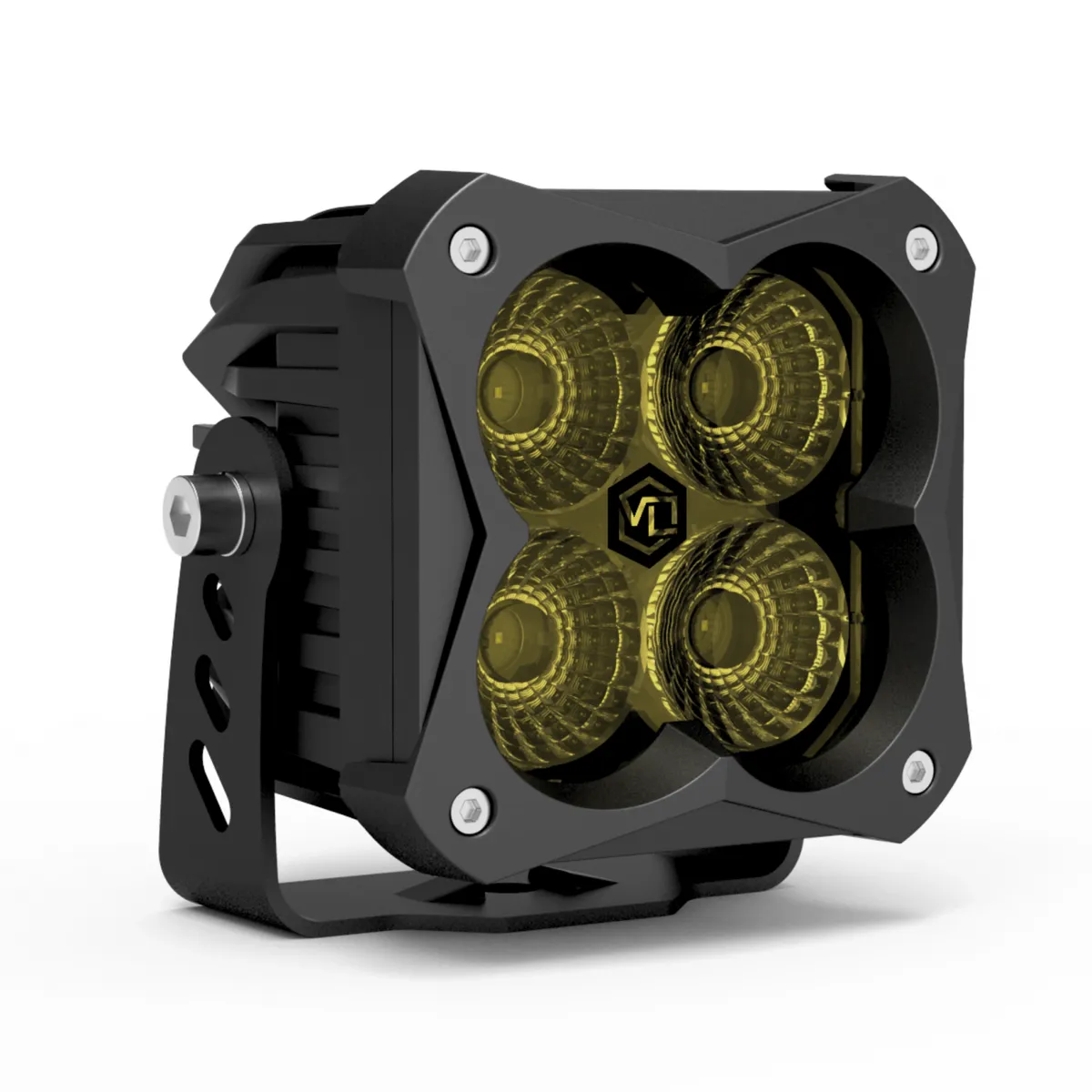 FNG 3 RR Intense 3 Inch Backlit Flood Light Pod Yellow Single Vivid Lumen product image