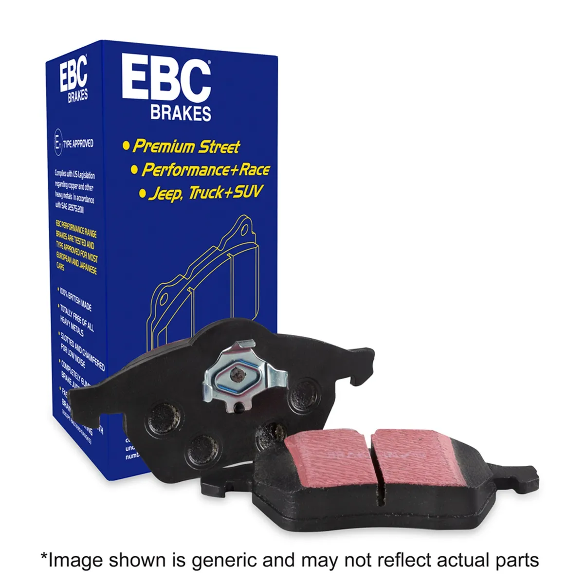 Ultimax OEM Replacement Brake Pads; FMSI Pad No. D976; Vented; 338mm Dia.; 67.5mm Height; 28mm Thick; 108mm Center Hole Dia.; Pad Dimensions: 132 x 75 x 18mm; product image