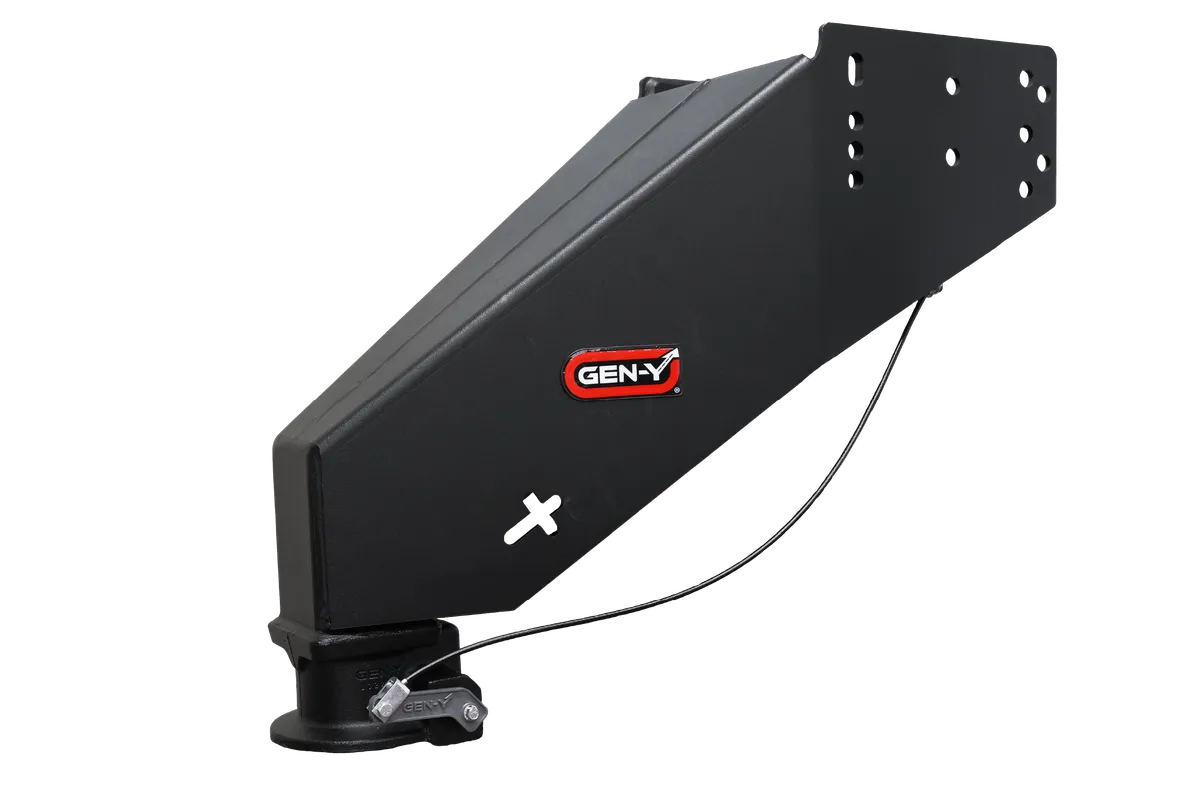 GEN-Y NOMAD - Static Fifth Wheel to Gooseneck - 2 5/16 Coupler - 6.5K TW 30K Overall Towing - Texture Black - Fits Rhino Frames GH-8102 product image