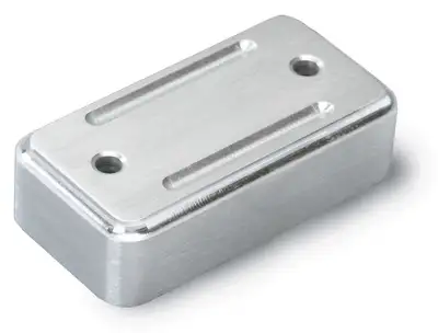 Lokar Throttle Pedal Spacer; Brushed Aluminum; 0.75 in.; Billet Aluminum;