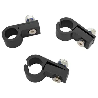 Edelbrock Line Clamp For 8 Tubing Black Anodize