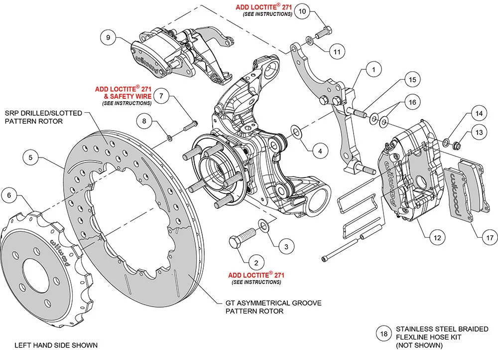 Dynapro Radial-MC4 Rear Parking Brake Kit - 140-15138 product image