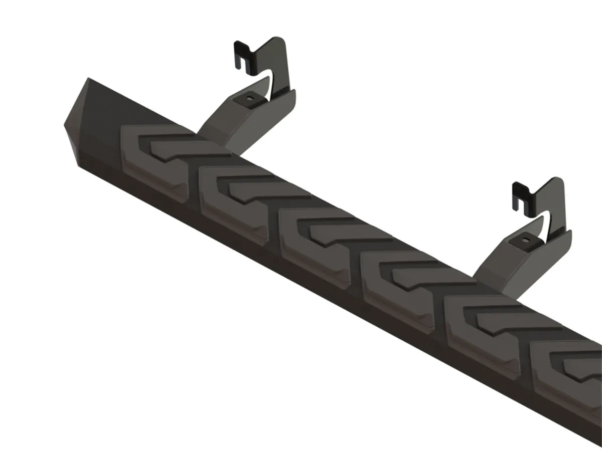 GEM TUBES T3 Running Board; 67 in.; Aluminum; Black Powder Coat Finish;