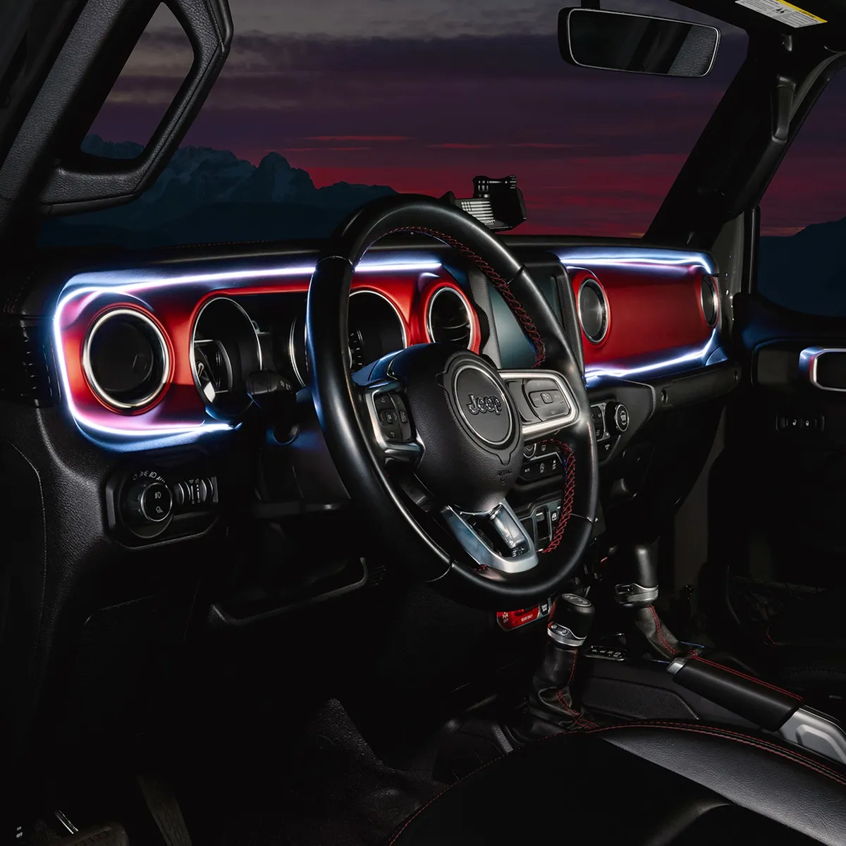 ORACLE Lighting 2018-2023 Jeep Wrangler JL/Gladiator JT Dynamic ColorSHIFT LED Interior Dash Board Kit product image