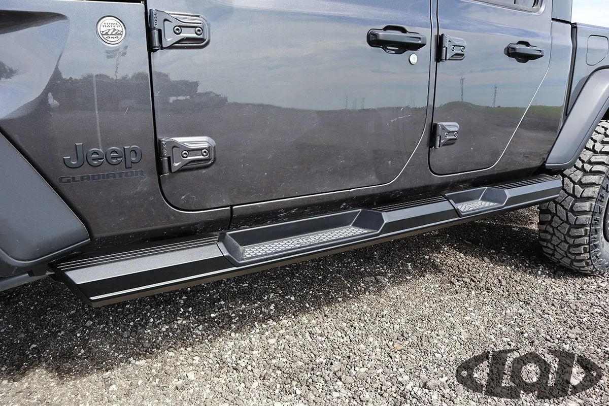 JT Armor Lite 4 Door Rocksliders (Black Powder Coated) product image
