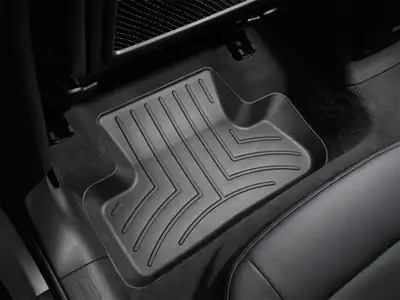 Weathertech 2009 + Audi Q5 Black Rear FloorLiner Two-piece part