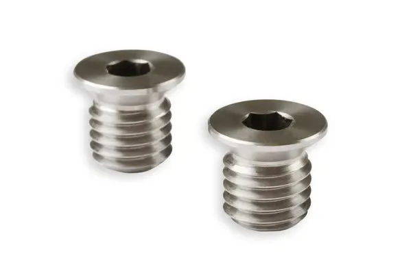 Earl's Fits GM LT Gen-V Engines (2014 & up), M12 x 1.75 w/ Tapered Seat - Set of (2) Plugs - Stainless Steel product image