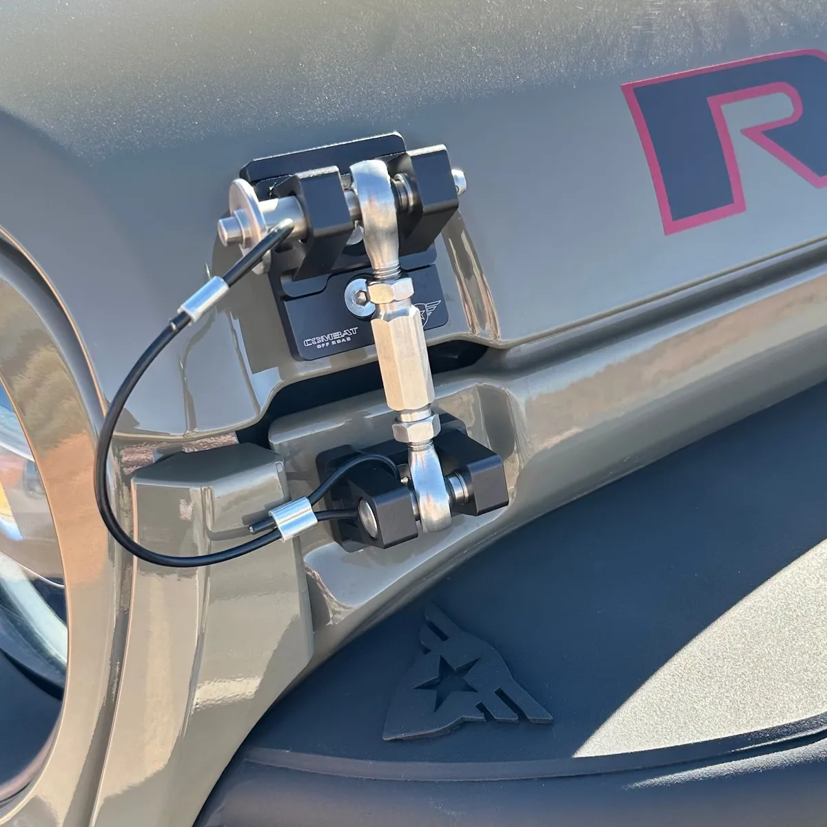Combat Off Road Billet Aluminum Hood Latch Set - Raw - JK/JL/JT product image