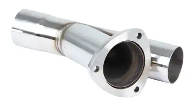 Pypes Performance exhaust Y Exhaust Dump Cutout 2.5 in Hardware Not Incl Polished 304 Stainless Steel Pypes Exhaust