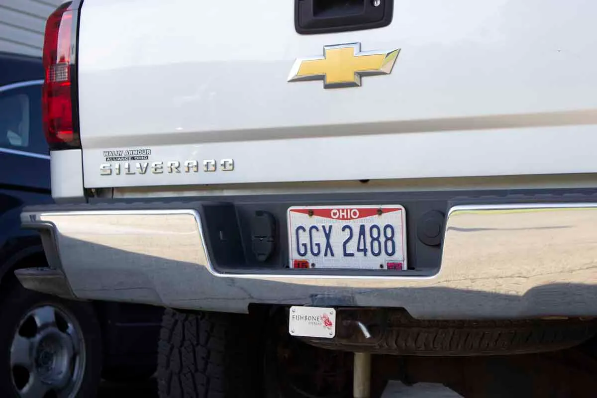 Hitch Cover For 2 Inch Hitch Black Powdercoated Steel Fishbone Offroad product image