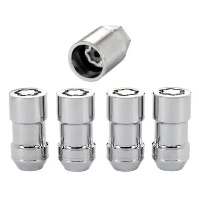 McGard Wheel Lock Set M12x1.75 Nut Cone Seat Dual 19mm & 21mm Hex 1.815 in Oal Chrome