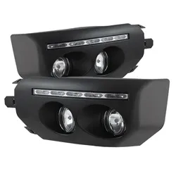 Toyota FJ Cruiser 07-14 Fog Lights With LED Daytime Running Lights W/Switch - Black product image