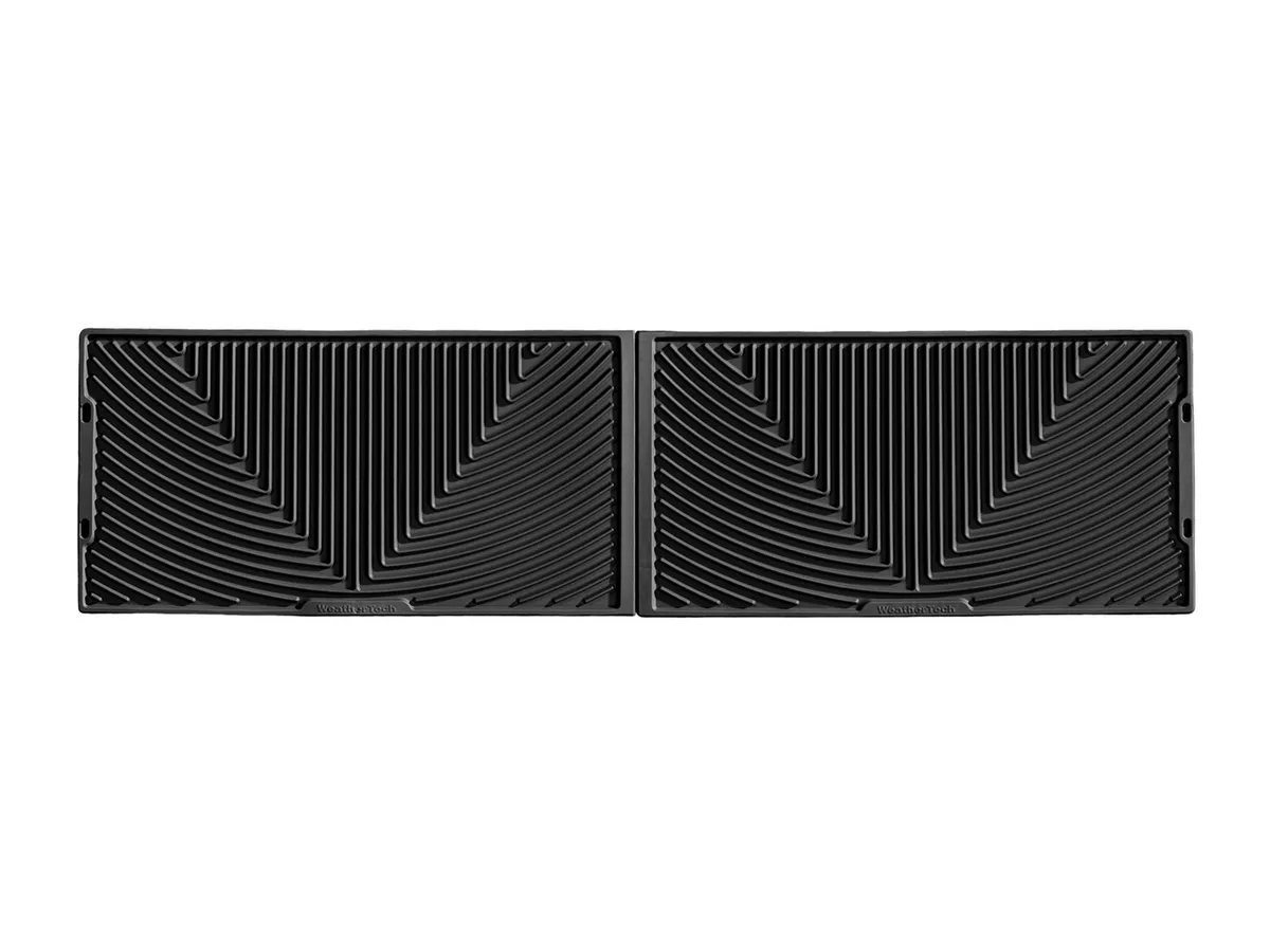 2011 + Ford F250/F350/F450/F550 Black Rear Rubber Mats Fits the Crew Cab / 2011 + Ford Super Duty Crew Cab Black Rear Rubber Mats product image