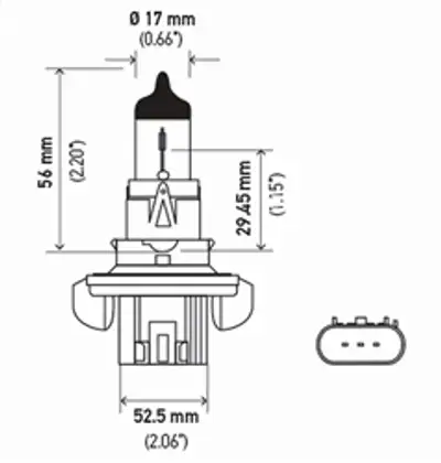 Hella Hella HP 2.0 Bulb Pair H13 9008 60/55w