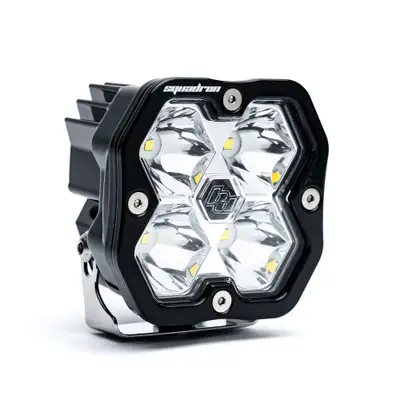 Baja Designs Squadron 2.0 Sport Black LED Auxiliary Light Pod Universal Clear Spot Baja Designs