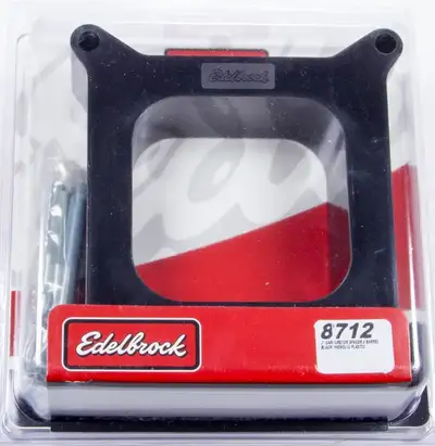 Edelbrock Edelbrock 8712 Carburetor Spacer #8712 Open Center 2in Thick