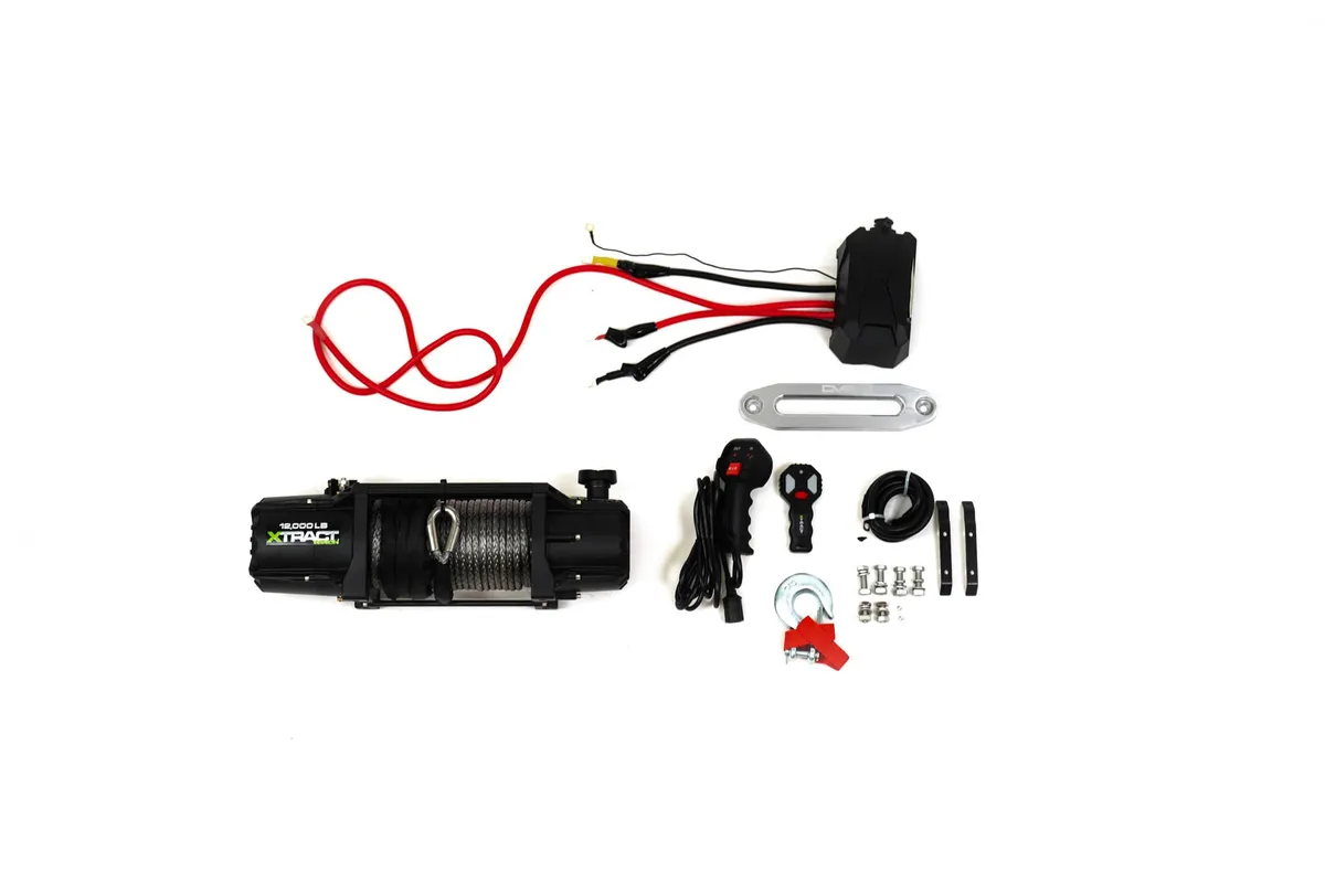 DV8 Universal Offroad Xtract 12k Synthetic Rope Winch product image