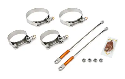 DRAG RACE SOLUTIONS 10in Premium Tether Set 2.250 Pri/3.500 Clamp