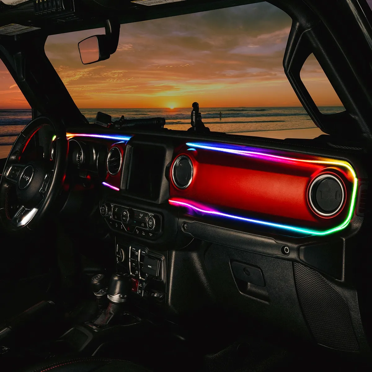 ORACLE Lighting 2018-2023 Jeep Wrangler JL/Gladiator JT Dynamic ColorSHIFT LED Interior Dash Board Kit product image