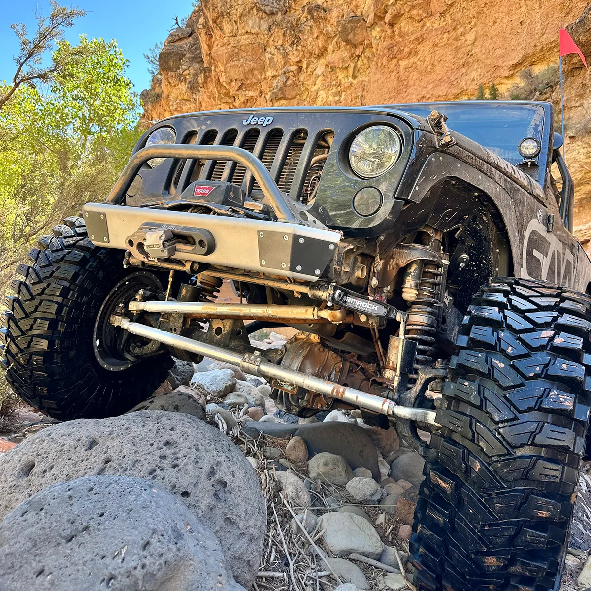 0723 Wrangler/20c Gladiator Legacy Front Bumper Armor Stainless Steel Raw product image