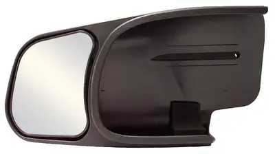 CIPA Custom Towing Mirror; LH(Driver) Side; Fits Full Black And Chrome-Cap Model; Will Not Fit The Full Chrome Or Telescopic Mirror;