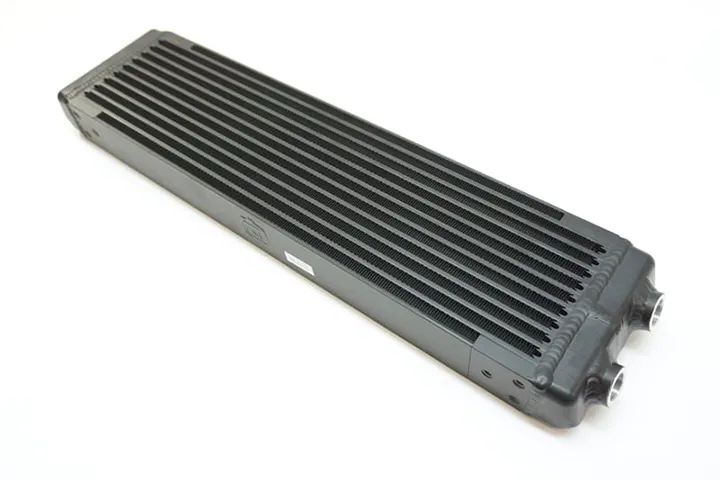 Universal Dual-Pass Oil Cooler w Direct Fitment for Porsche 911 center front oil cooler RS Style - M22 x 1.5 connections - 24 ftL x 5.75 ftH x 2.16 ftW product image
