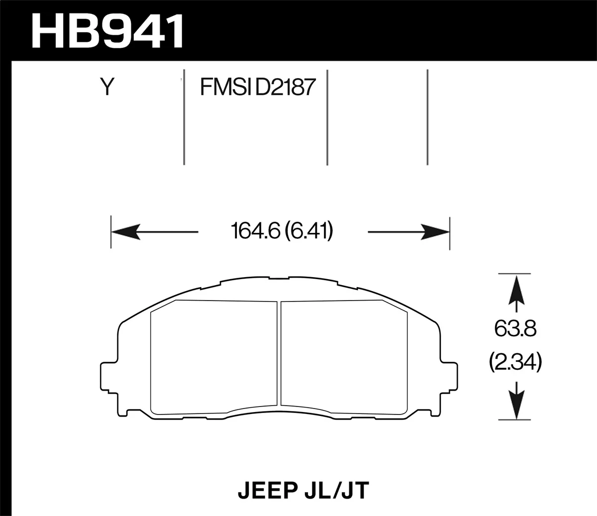 Hawk Performance Front LTS Brake Pads product image