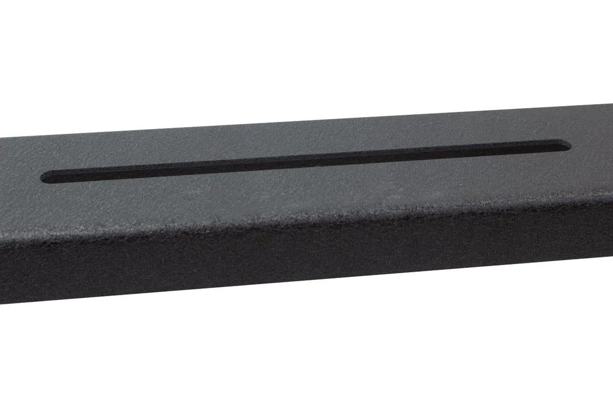Fishbone Offroad 61 in. for short bed trucks, Black textured powder coat, 10-Gauge steel, Stainless Steel hardware, Half Height Rack measures 12.5 in. off of top of bed rail