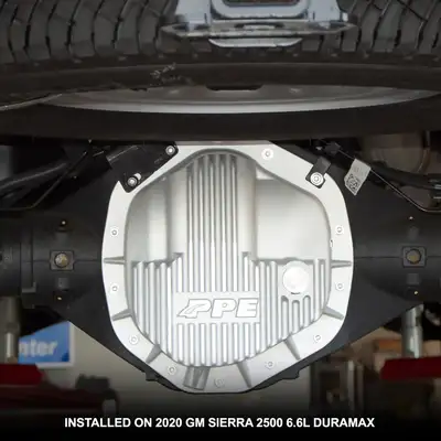 Pacific Performance Engineering 2020-2022 GM 6.6L Duramax 11.5 Inch /12 Inch -14 Heavy-Duty Cast Aluminum Rear Differential Cover Raw