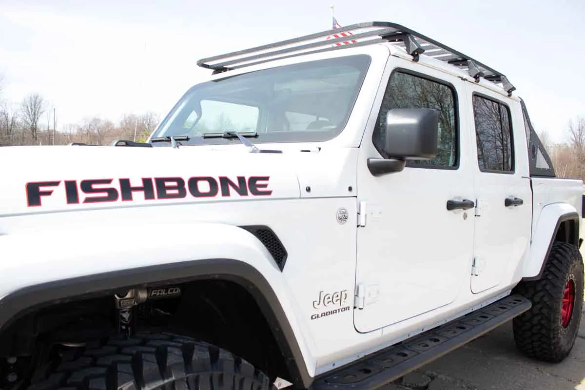 Fishbone Offroad Chase Rack & Molle Window Panel for 2020 & Up Jeep Gladiator FB21246 product image