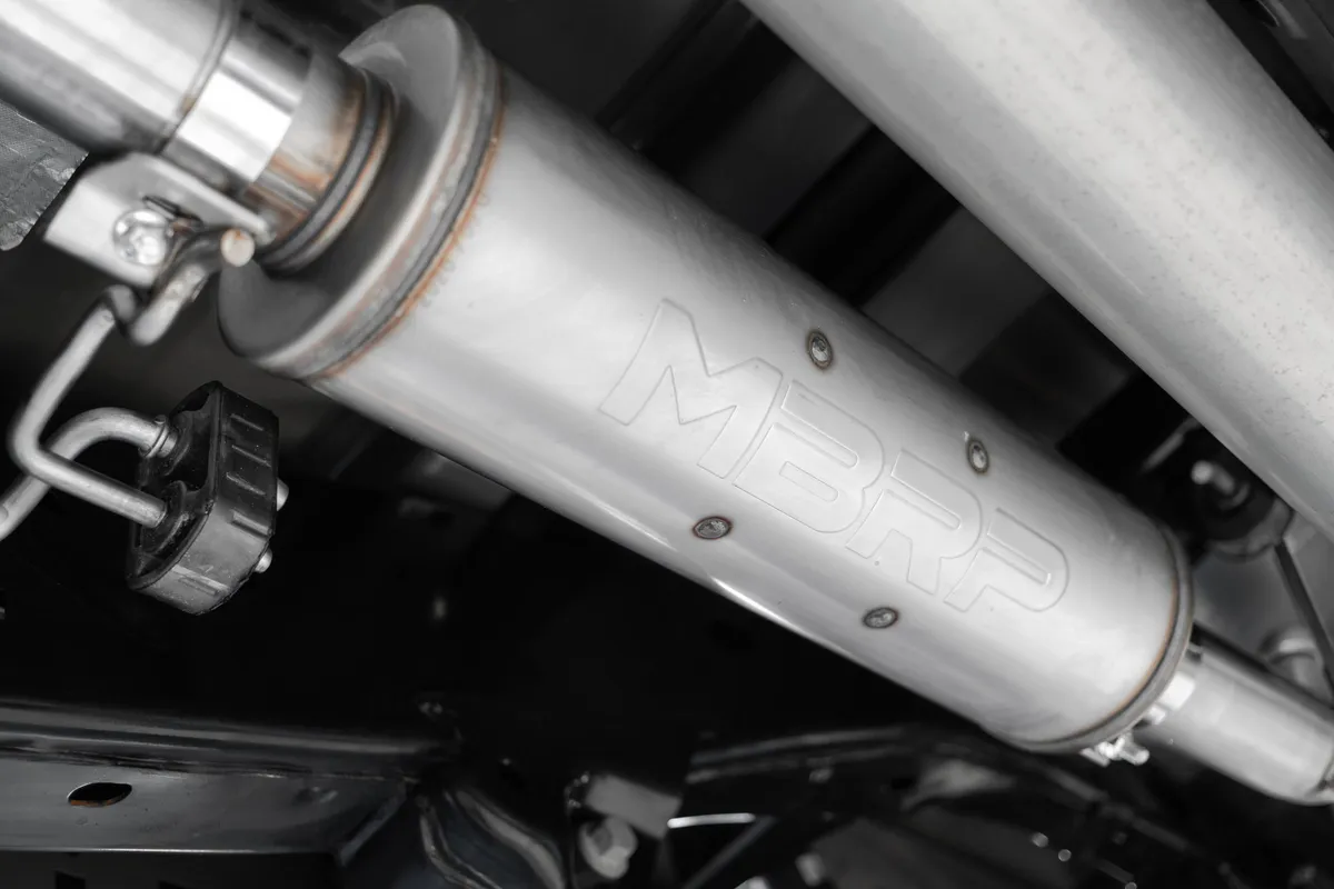 2021-2021 Ford F-150 2.7L 3.5L Ecoboost 5.0L Black Coated Aluminized Steel 3 Cat-Back Single Side product image