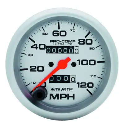 AutoMeter Gauge, Speedometer, 3 3/8", 120mph, Mechanical, Ultra-Lite