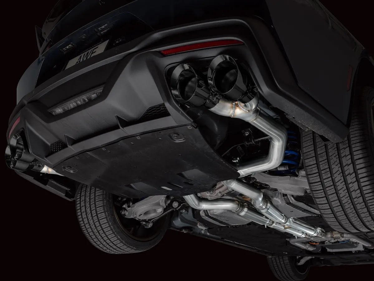 AWE SwitchPath™ Exhaust for S650 Ford Mustang Dark Horse - Quad Diamond Black Tips product image