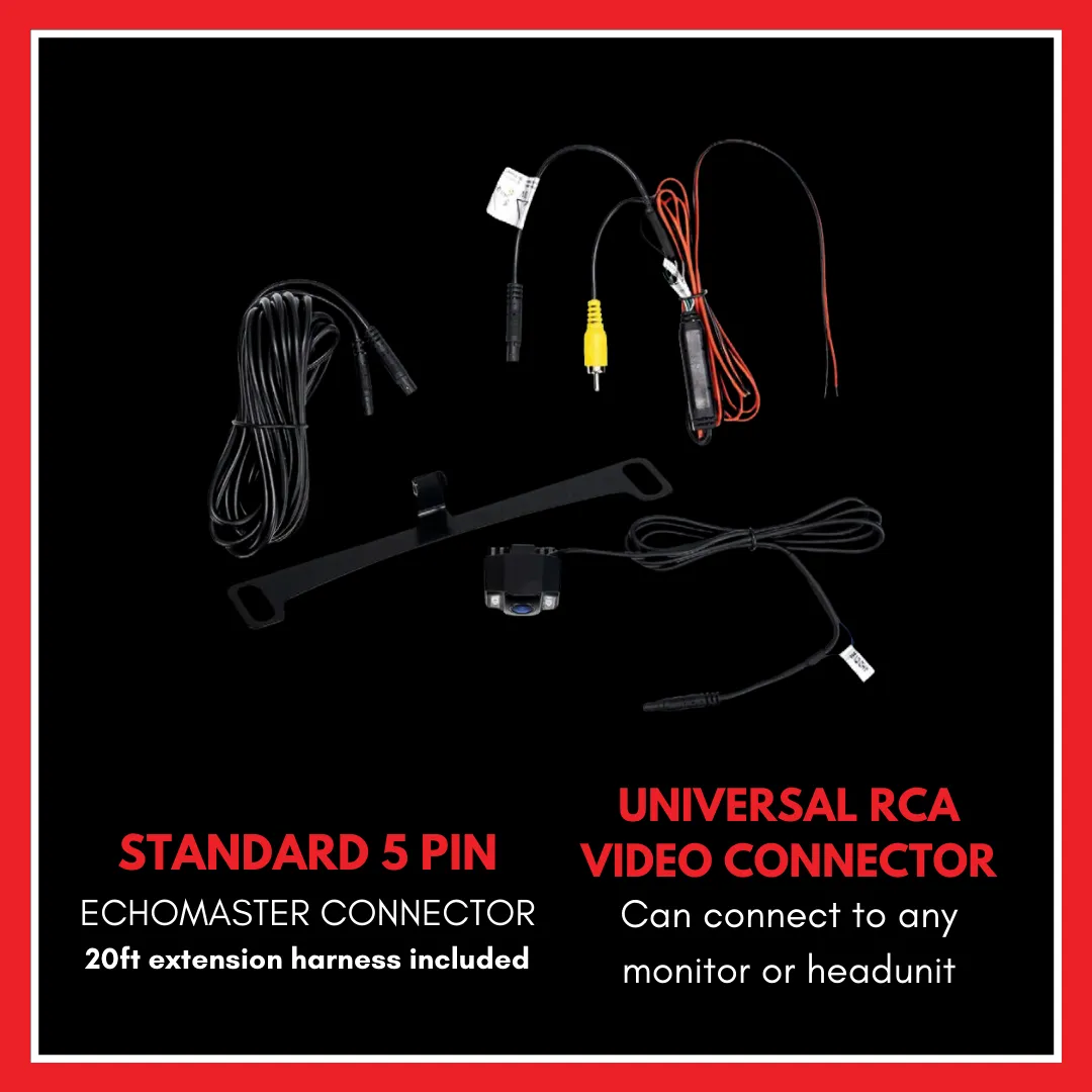 Universal Front or Rear HD Night Vision Camera with Tag-Mount Bracket product image