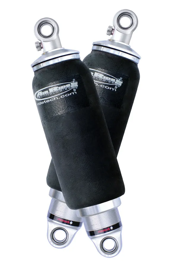 Ridetech Rear HQ Shockwaves 8000 Series W/ 5.2 Inch Stroke And 1.7 Inch Eye Pair Of Rebound Adjustable Shock waves 5 Inch Rolling Sleeve W/ 1/4 Inch Fittings And Bearing Spacers 1/2 Inch And 5/8 Inch 11.85 Inch X 16.4 Inch W/ A 14 -14.5 Inch Ride Height Ridetech