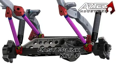 Artec Industries Easy 3 Link Kit F for Artec Trusses Yes Outside Frame Chevy / Ford 78-79 Front Driver Rear Passenger Artec Industries