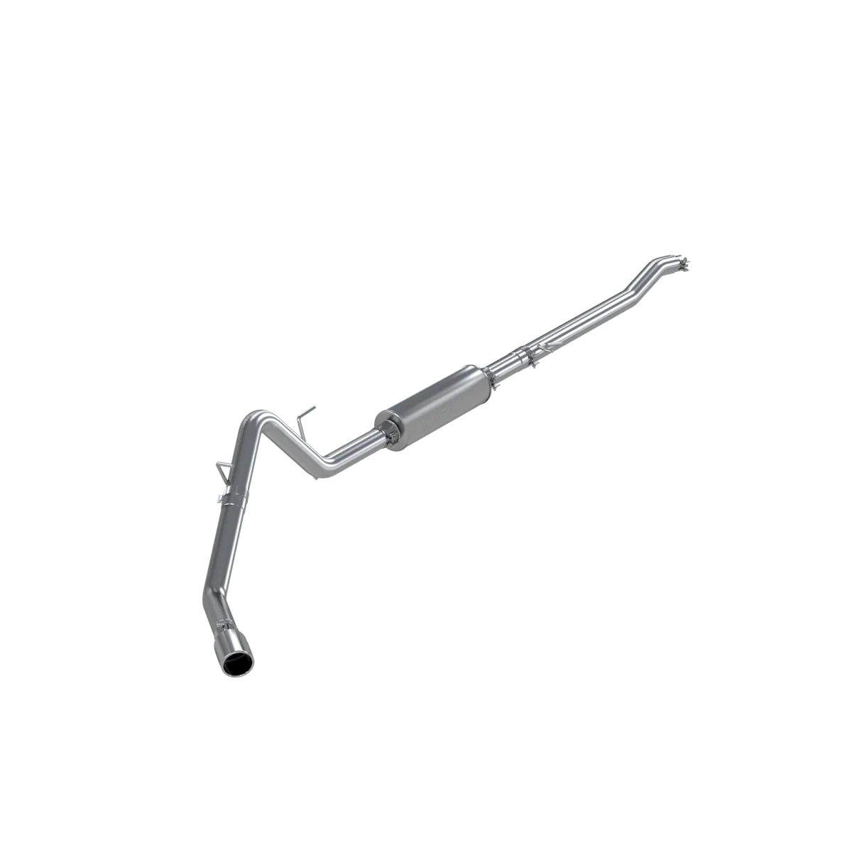 Armor Lite Cat Back Exhaust System; 3 in.; Incl. Ext. Pipe/Muffler/Over Axle Pipe/Tailpipe/Hardware/4 in. OD Tip; Single Side Exit; Aluminized; product image